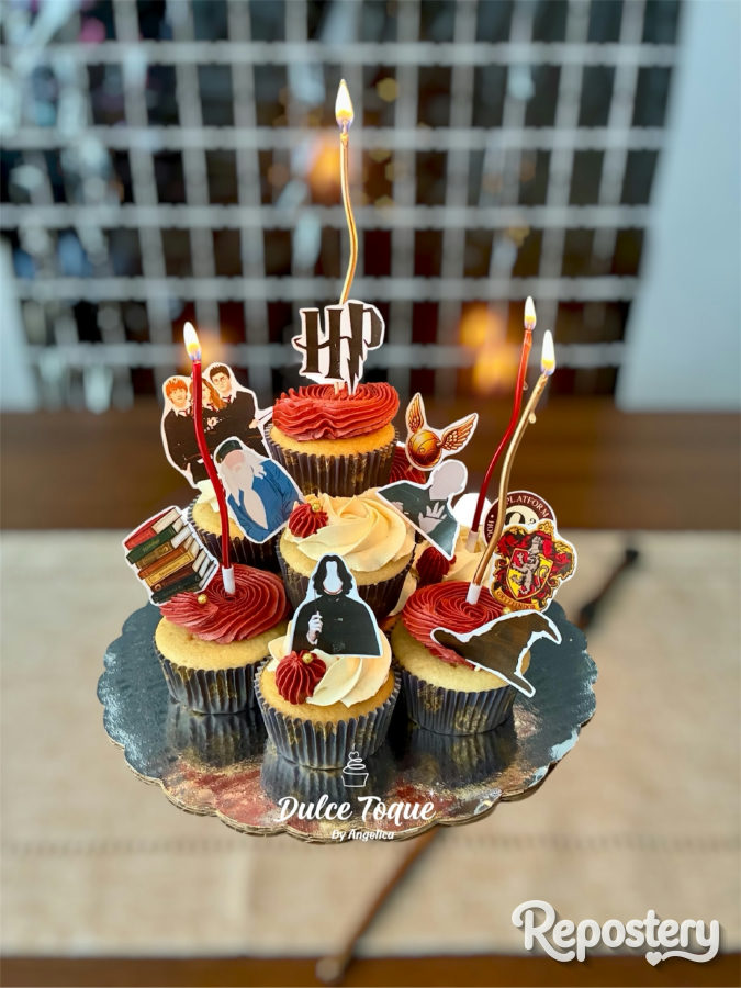 Cupcakes de cumpleaños · García · Dulce Toque By Angelica