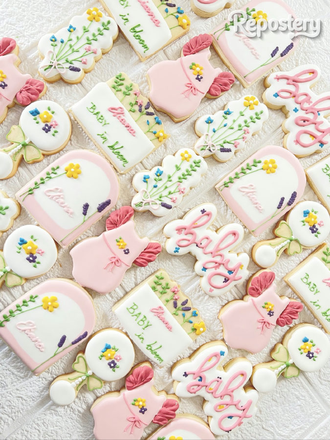 Galletas para baby shower · Monterrey · Nicole’s Cookie Cake Art